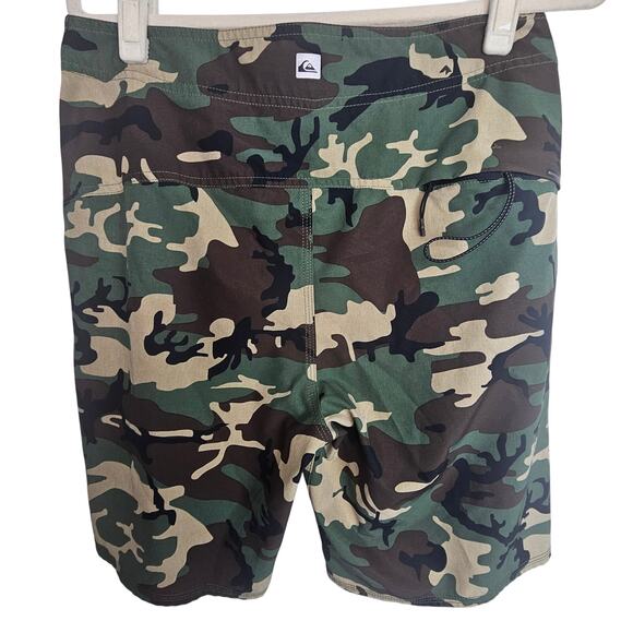 Quiksilver Highline Boardshorts Men 32 Camo Swim Trunks Camouflage 4-Way Stretch - Picture 5 of 8